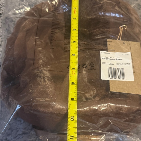 Nike Brown Faux-Fur Mini Backpack - Picture 13 of 13